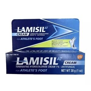 LAMISAL AT Antifungal Cream for Athletes Foot‎ Full Strength 1oz New In Box